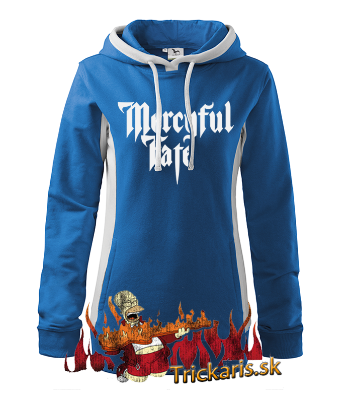 Dámska mikina Mercyful fate Farba: Modrá, Pohlavie: Dámske, Veľkosť: XXL