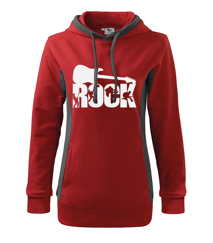Dámska mikina Rock Farba: Červená, Pohlavie: Dámske, Veľkosť: S