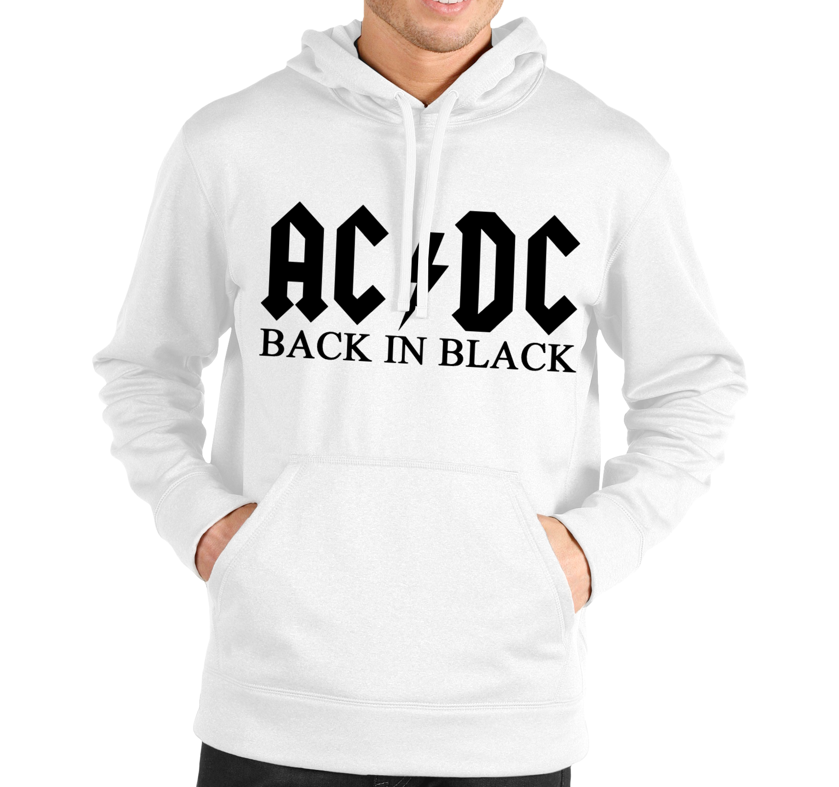 Mikina AC/DC Black In Black Veľkosť: L, Výber Farby: Čierna