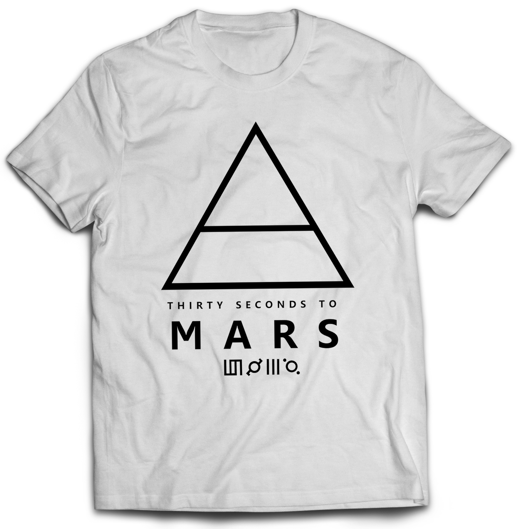 Pánske Tričko 30 Seconds To Mars LOGO Farba: Biela, Veľkosť: L