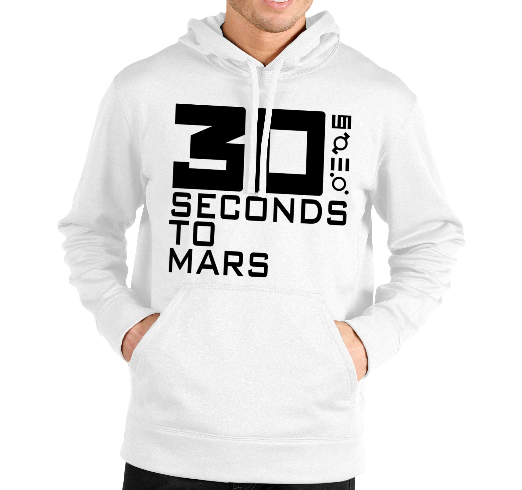 Pánska Mikina 30 Seconds To Mars Veľkosť: M, Výber Farby: Čierna