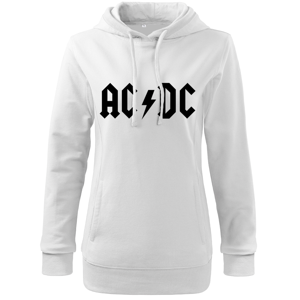 Dámska mikina AC/DC Farba: Biela, Veľkosť: S