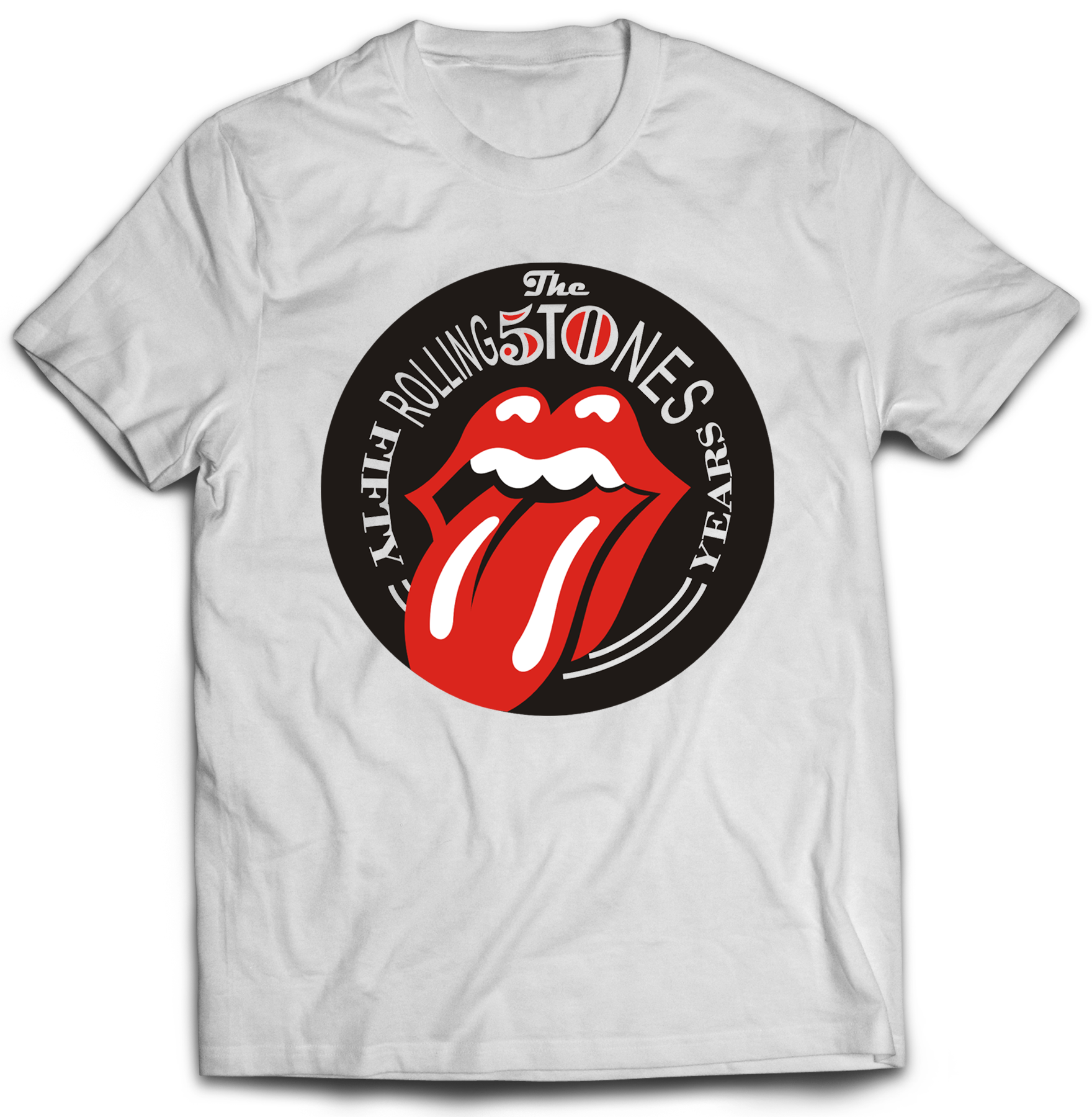 Pánske tričko The Rolling Stones Years Farba: Biela, Veľkosť: S