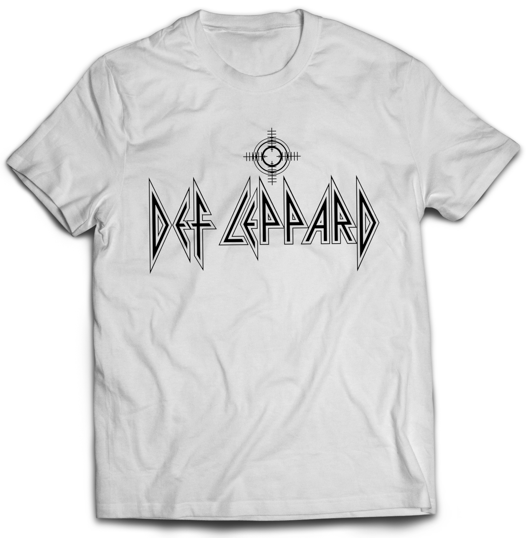 Pánske tričko Def Leppard Logo Band Farba: Biela, Veľkosť: M