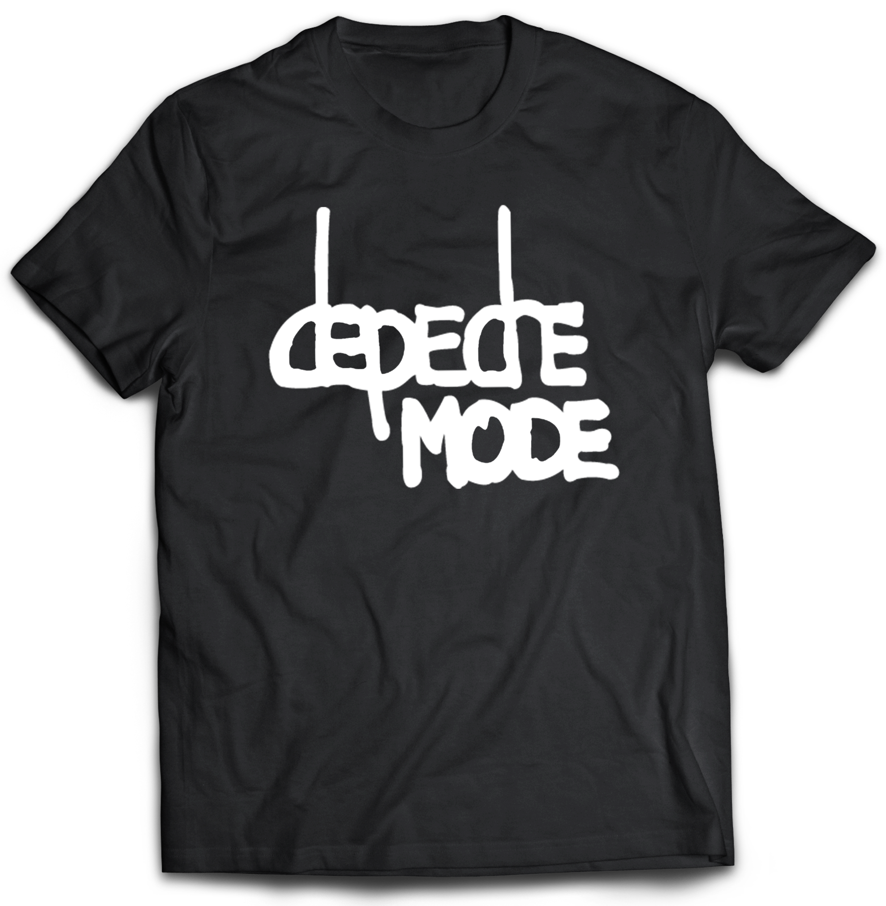Pánske tričko Depeche Mode Logo Farba: Biela, Veľkosť: L