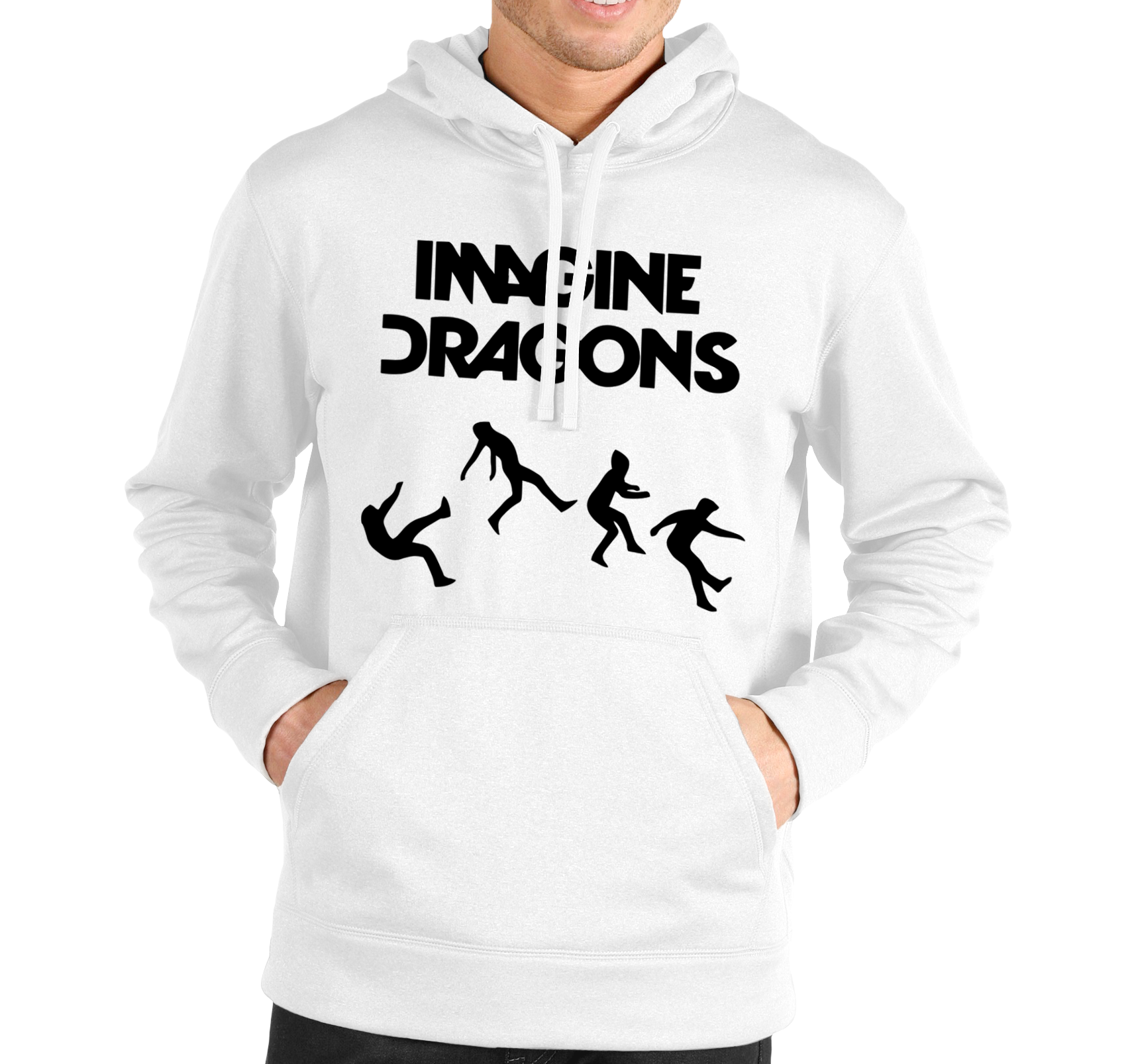 Pánska mikina Imagine Dragons Logo Veľkosť: XXL, Výber Farby: Čierna