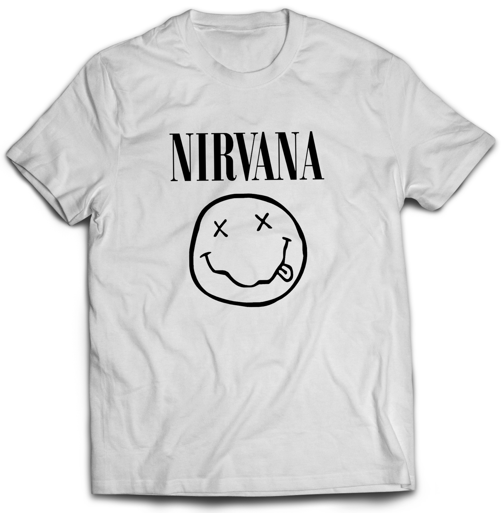 Pánske tričko Nirvana Farba: Biela, Veľkosť: M