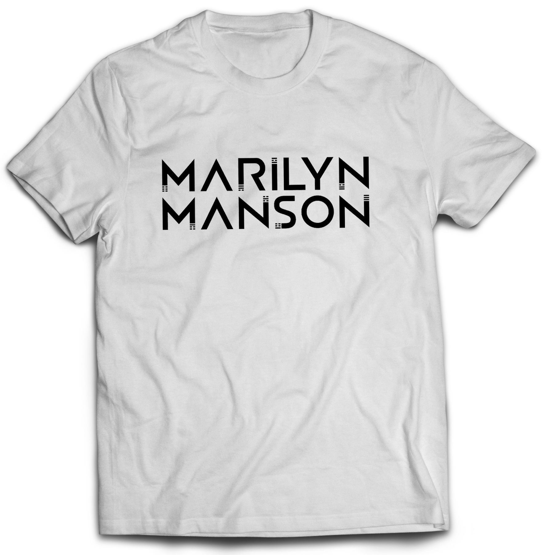 Pánske tričko Marilyn Manson Logo Farba: Biela, Veľkosť: L