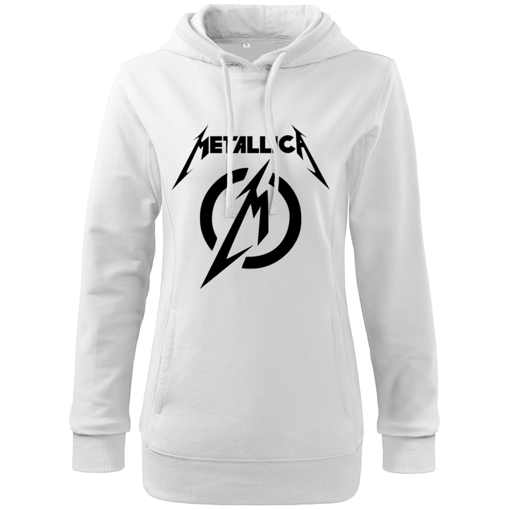 Dámska mikina Metallica Logo Band Farba: Biela, Veľkosť: S