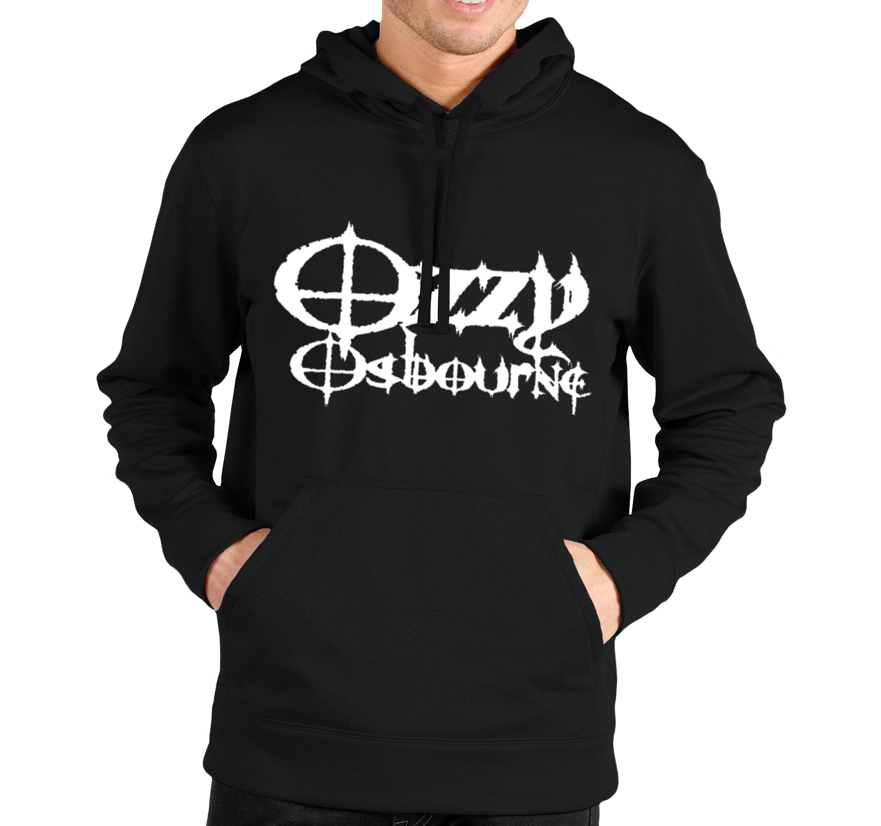Pánska mikina Ozzy Osbourne Logo Veľkosť: XXL, Výber Farby: Čierna