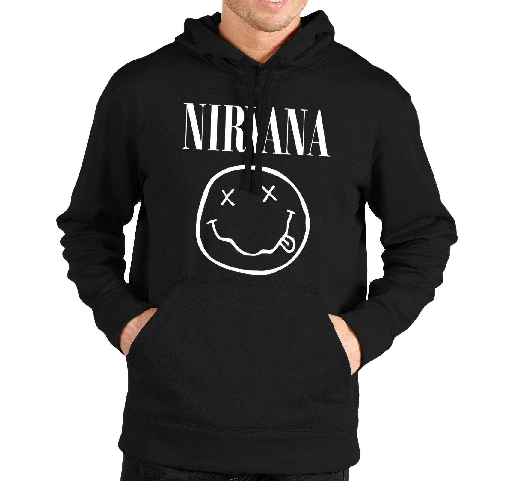 Pánska mikina Nirvana Veľkosť: M, Výber Farby: Čierna