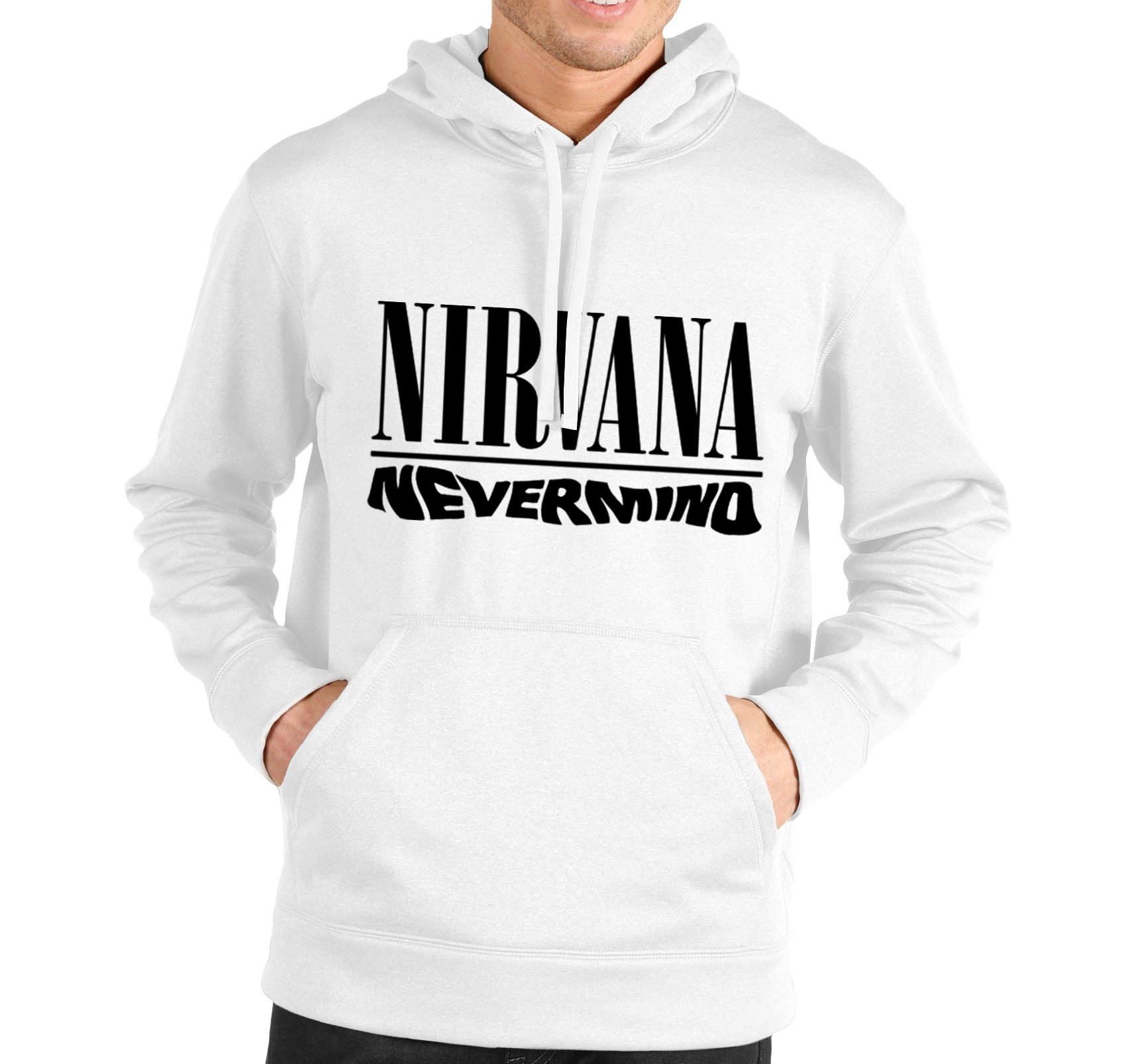 Pánska mikina Nirvana Nevermid Veľkosť: L, Výber Farby: Čierna