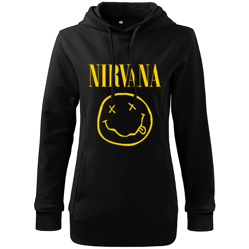 Dámska mikina Nirvana Logo Farba: Biela, Veľkosť: S