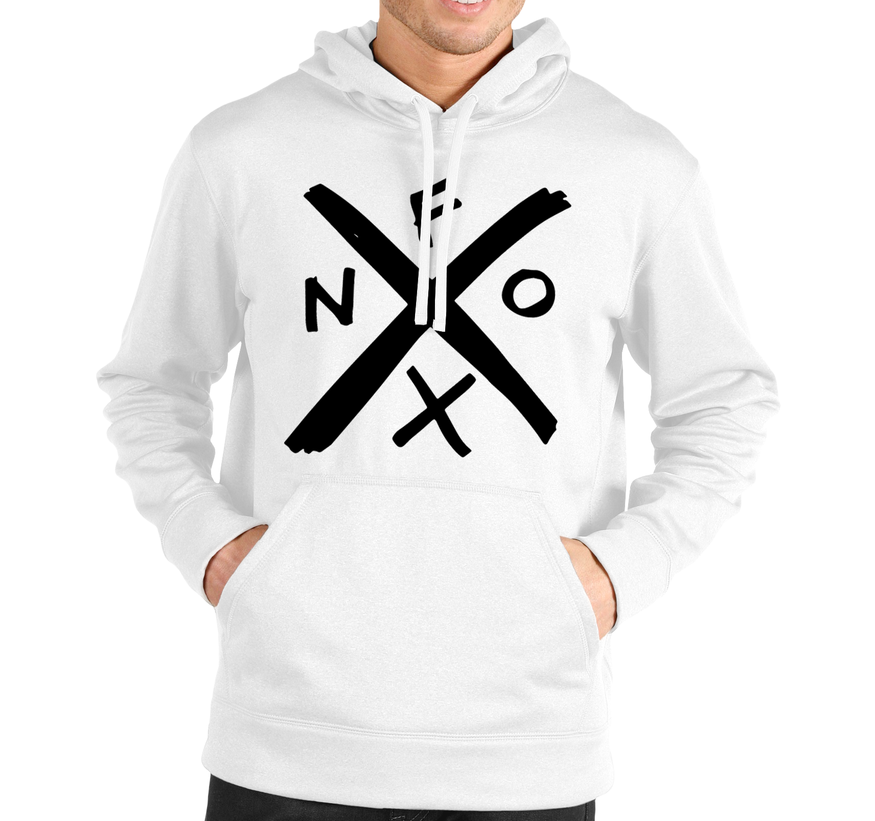 Pánska Mikina NOFX Logo Band Veľkosť: XXL, Výber Farby: Čierna