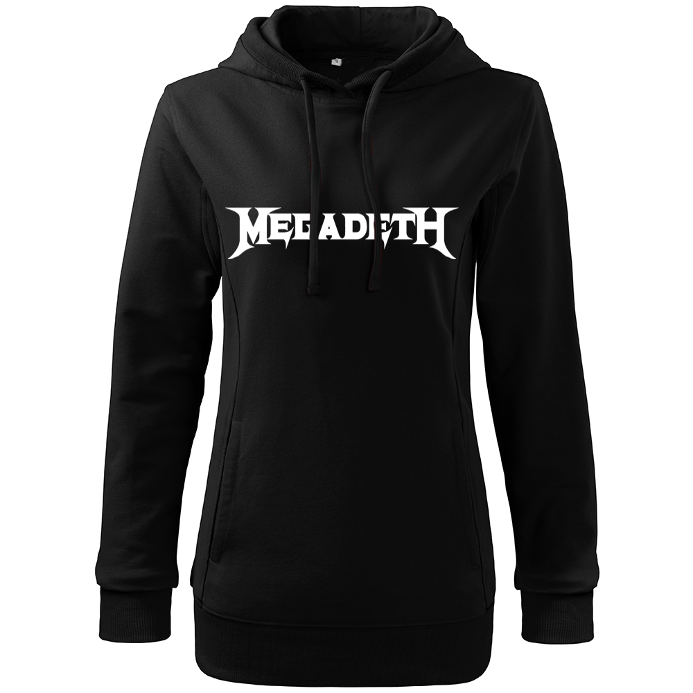 Dámska mikina Megadeth Logo Farba: Biela, Veľkosť: XXL