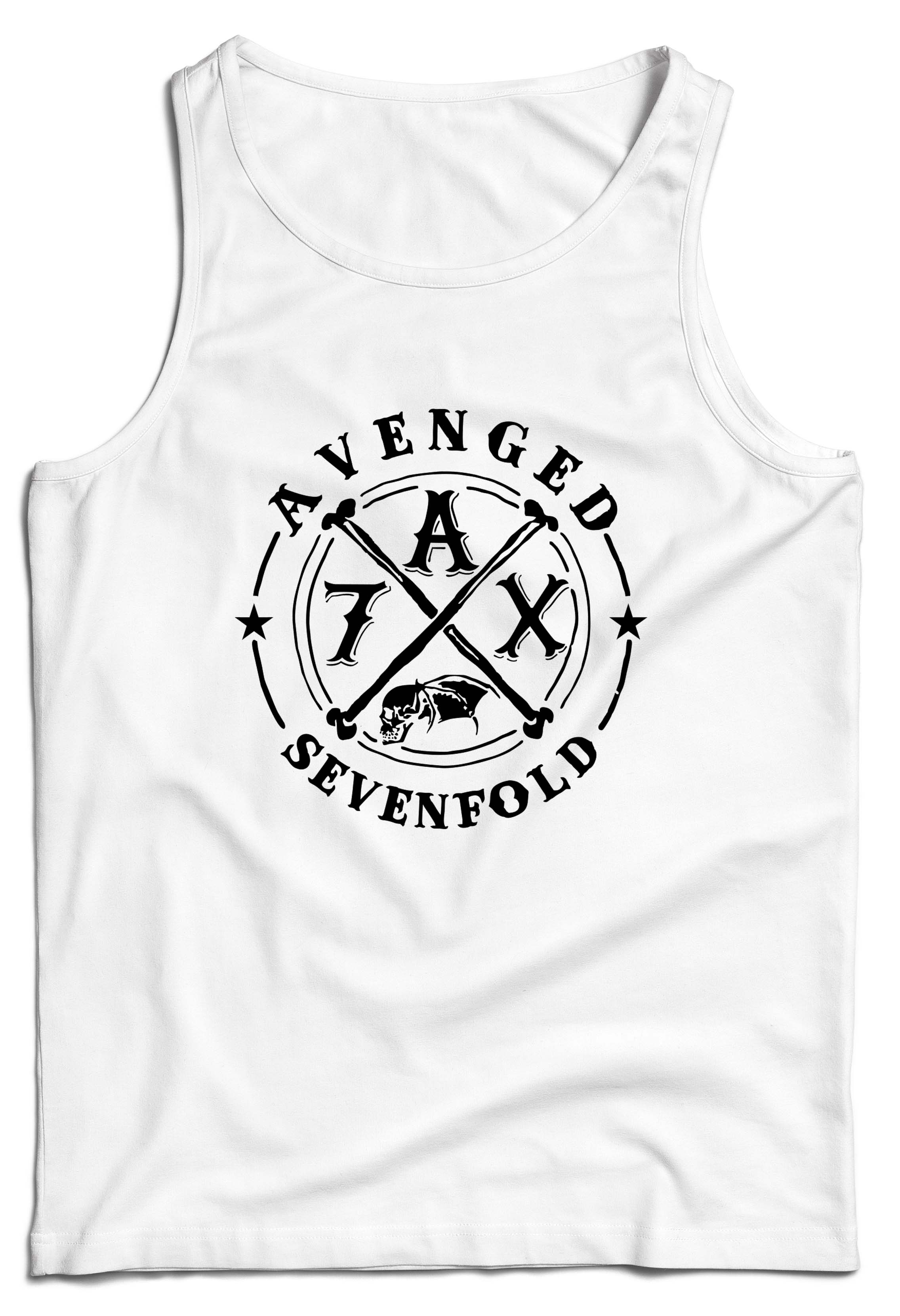Tielko Avenged Sevenfold AX7 Farba: Biela, Veľkosť: S, Výber Farby: Pánske