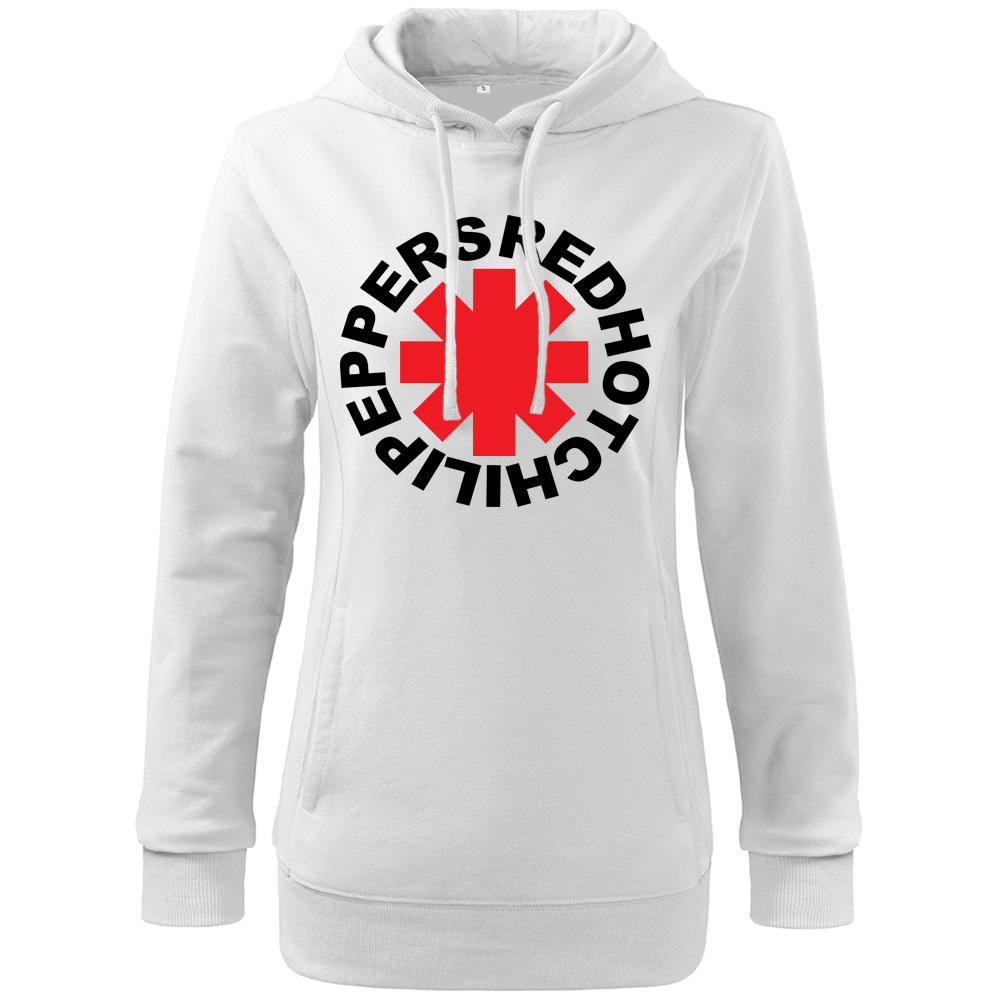 Dámska mikina Red Hot Chili Peppers Logo Farba: Biela, Veľkosť: S