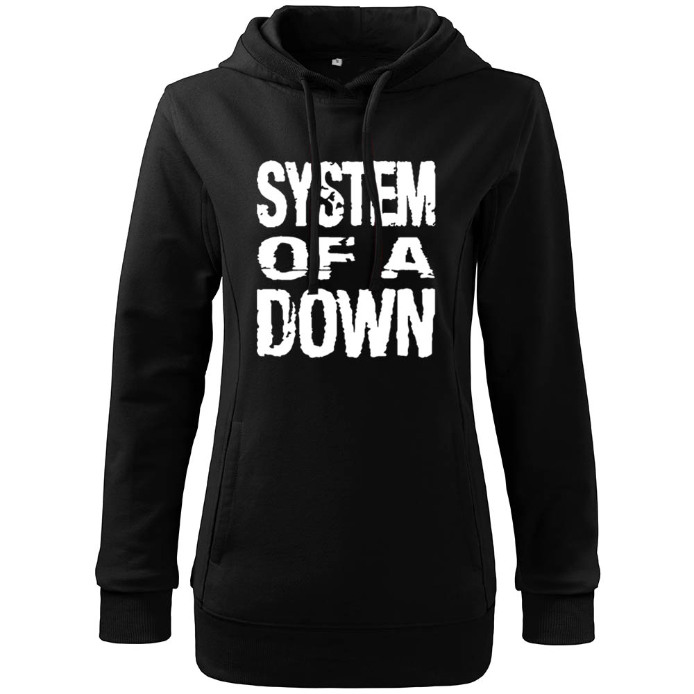 Dámska mikina System of a Down Logo Farba: Biela, Veľkosť: S