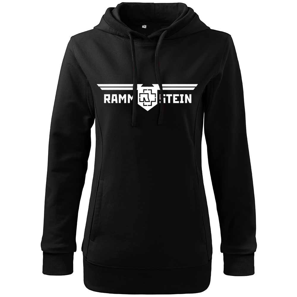 Dámska mikina Rammstein Logo Band Farba: Biela, Veľkosť: XXL