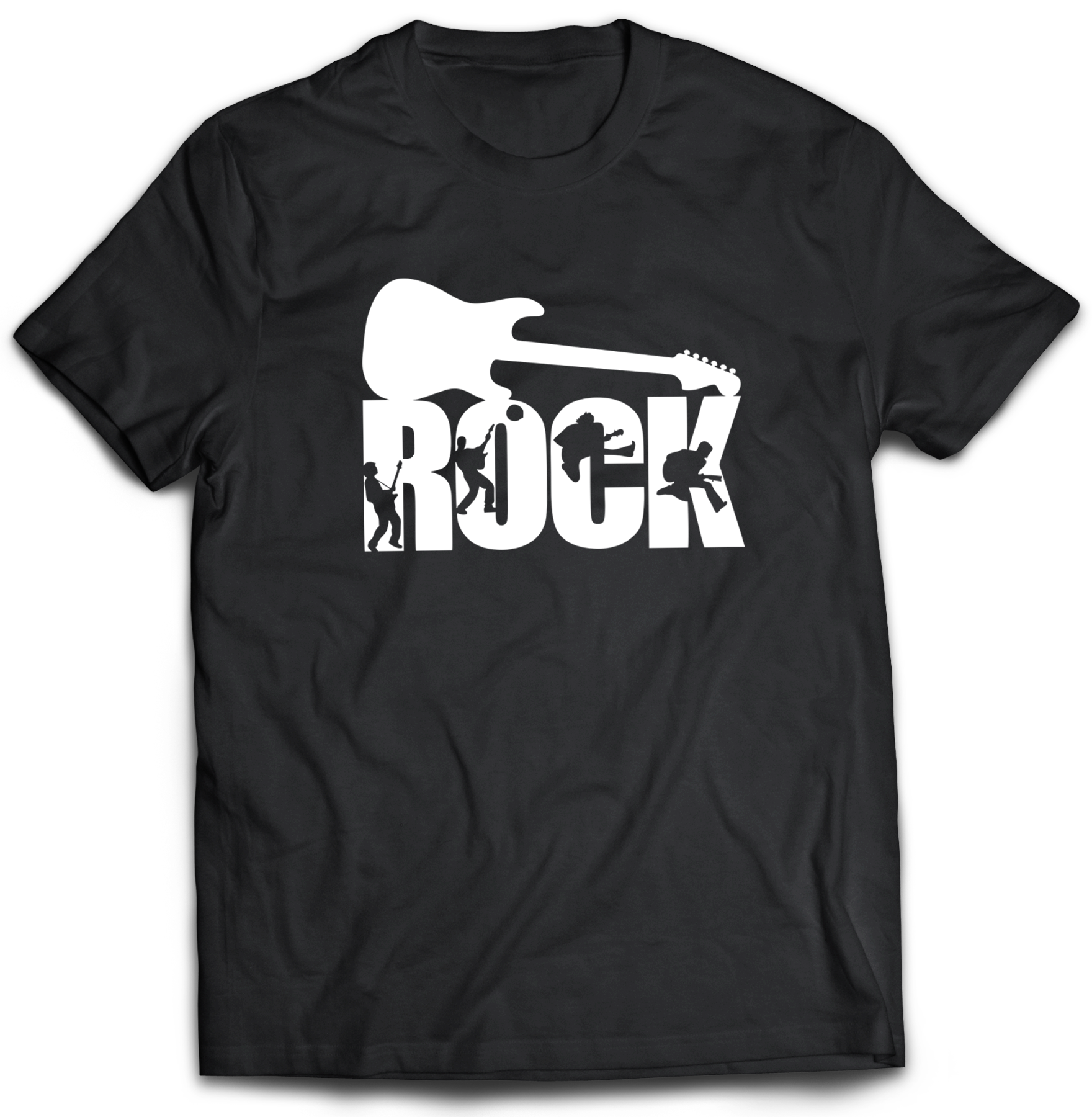 A Pánske tričko ROCK Farba: Čierna, Veľkosť: M