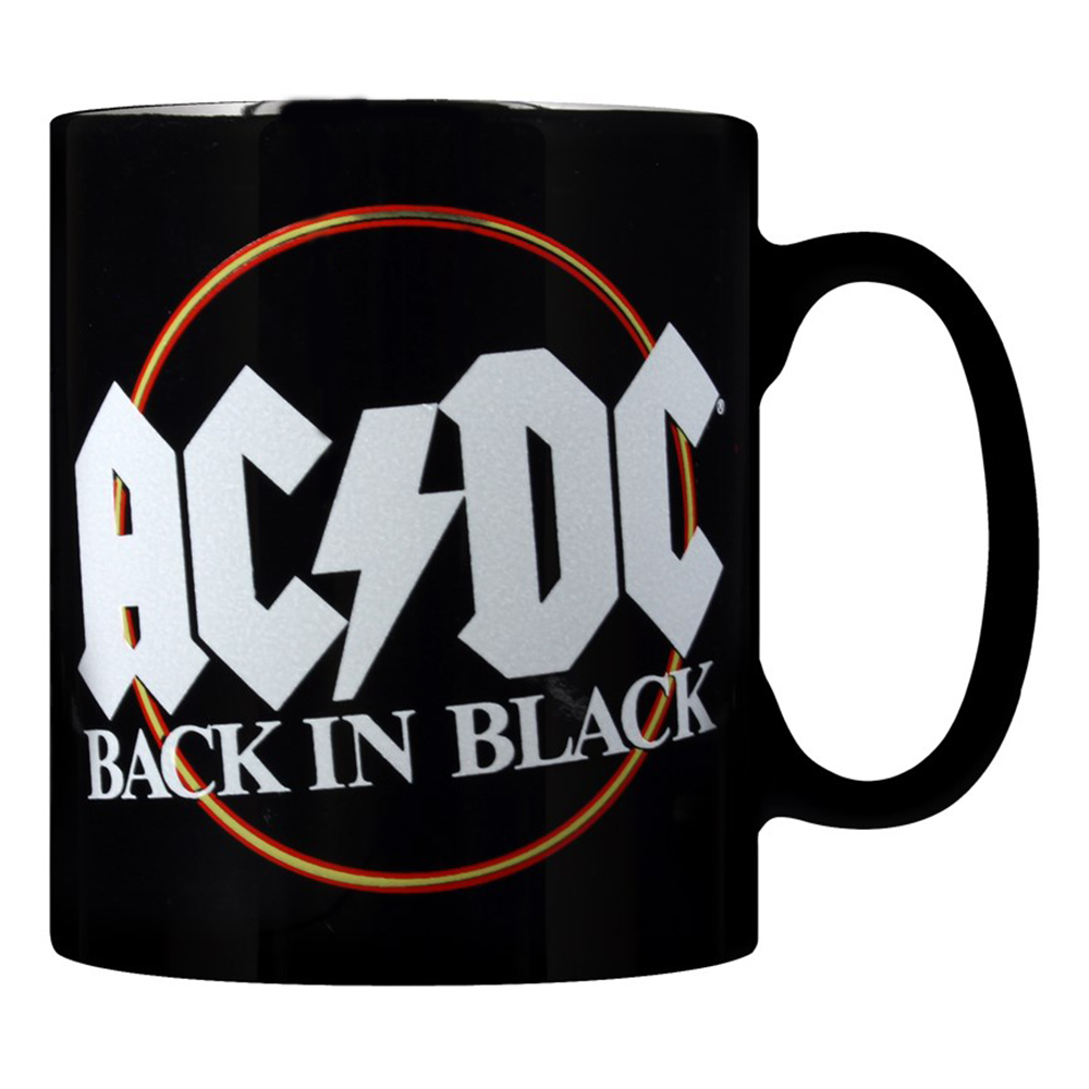 ROCK OFF Hrnček AC/DC BACK IN BLACK PREMIUM CLASSIC LOGO 330ml