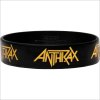 anthrax logo 17 x 23 cm gummy wristband