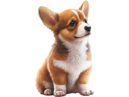 Nažehlovačka Corgi štěně (ROZMĚRY velikost 6 cm)