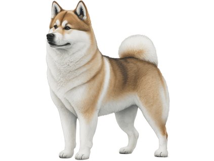 Nažehlovačka Akita Inu (ROZMĚRY velikost 6 cm)