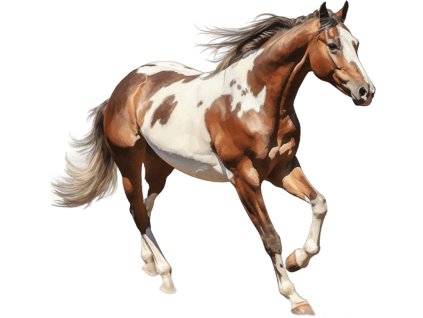 Nažehlovačka Americký strakatý kůň cval (ROZMĚRY velikost 6 cm)