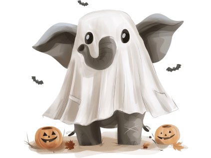 Nažehlovačka Duch slon (ROZMĚRY velikost 20 cm)