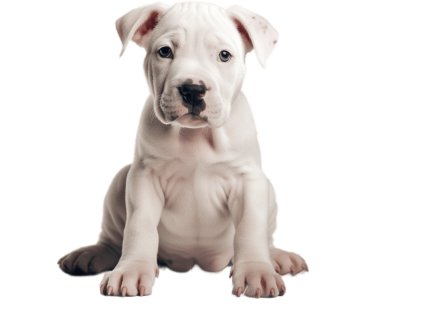 Nažehlovačka Argentinská doga štěně (ROZMĚRY velikost 12 cm)