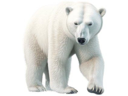 Nažehlovačka Medvěd lední (ROZMĚRY velikost 20 cm)