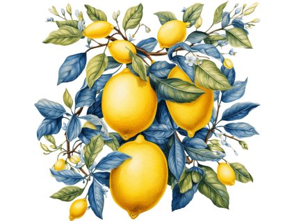 Nažehlovačka Citróny (ROZMĚRY velikost 20 cm)