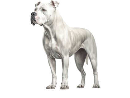 Nažehlovačka Argentinská doga (ROZMĚRY velikost 12 cm)