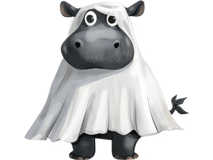 Nažehlovačka Duch hroch (ROZMĚRY velikost 20 cm)