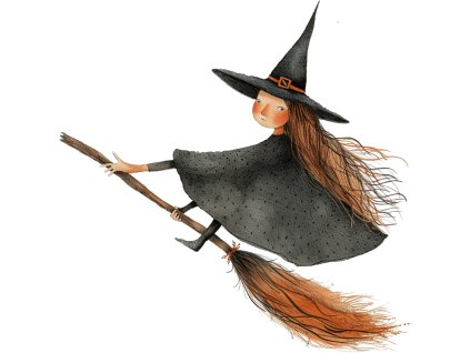 Nažehlovačka Čarodějka (ROZMĚRY velikost 6 cm)