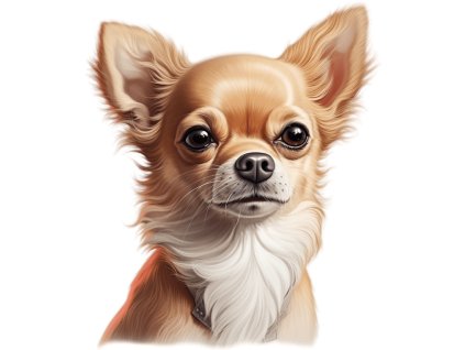 Nažehlovačka Čivava světle hnědá (ROZMĚRY velikost 12 cm)