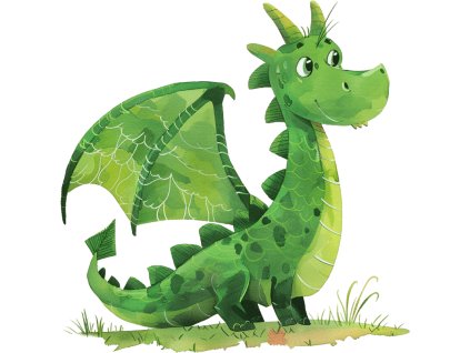 Nažehlovačka Drak zelený (ROZMĚRY velikost 12 cm)