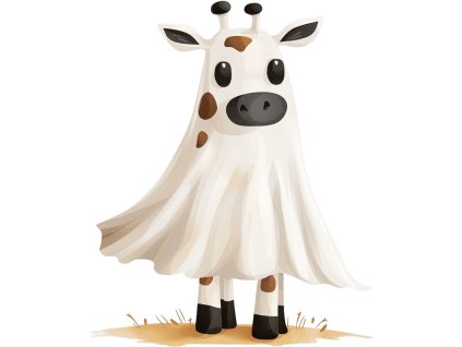 Nažehlovačka Duch žirafka (ROZMĚRY velikost 6 cm)