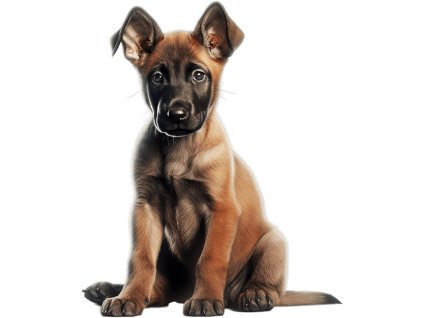 Nažehlovačka Belgický malinois štěně (ROZMĚRY velikost 20 cm)