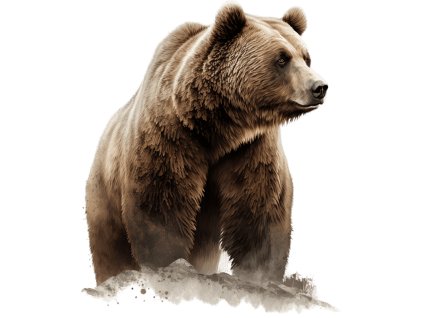 Nažehlovačka Medvěd hnědý (ROZMĚRY velikost 20 cm)