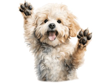 Nažehlovačka Bišonek srandista (ROZMĚRY velikost 6 cm)