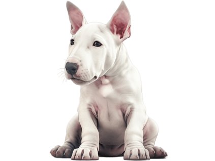 Nažehlovačka Anglický bulteriér štěně (ROZMĚRY velikost 6 cm)