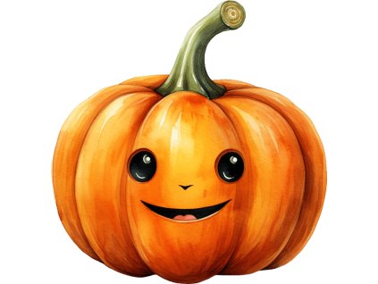 Nažehlovačka Dýně s úsměvem (ROZMĚRY velikost 20 cm)