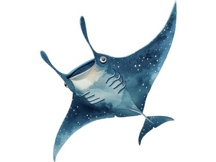 Nažehlovačka Manta (ROZMĚRY velikost 6 cm)