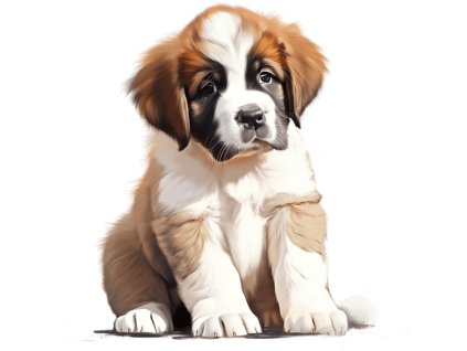 Nažehlovačka Bernardýn štěně (ROZMĚRY velikost 12 cm)