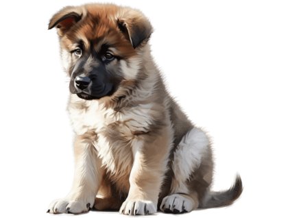 Nažehlovačka Americká akita štěně (ROZMĚRY velikost 20 cm)