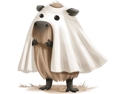 Nažehlovačka Duch kapybara (ROZMĚRY velikost 12 cm)