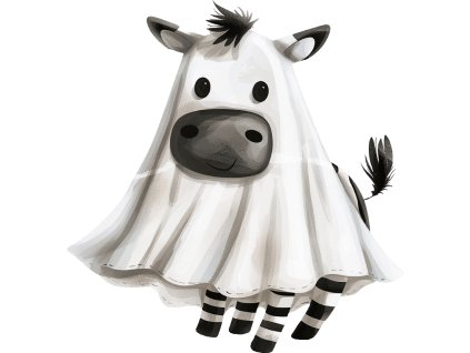 Nažehlovačka Duch zebra (ROZMĚRY velikost 20 cm)