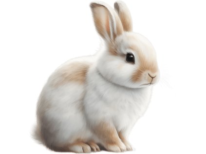 Nažehlovačka Králíček světlý (ROZMĚRY velikost 12 cm)